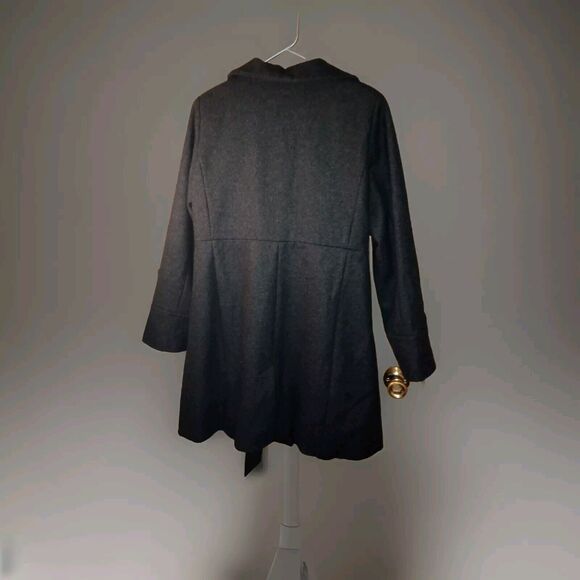 Old Navy ON Overcoat Womens Size Large Belted Buttoned Lined Wool Blend 36×36 - Picture 2 of 16